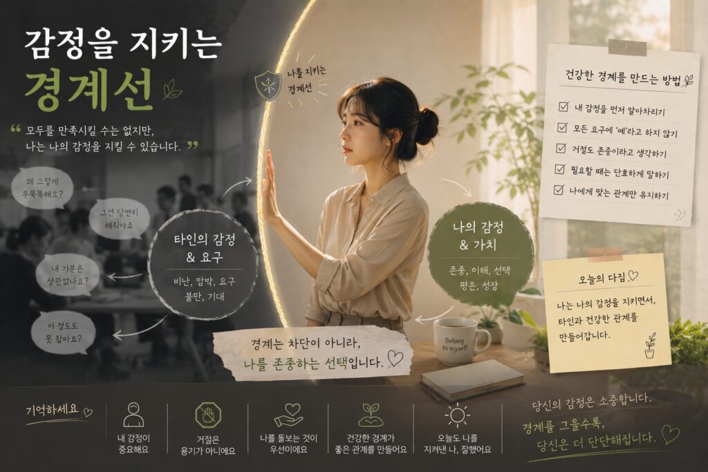 감정을 지키는 경계선