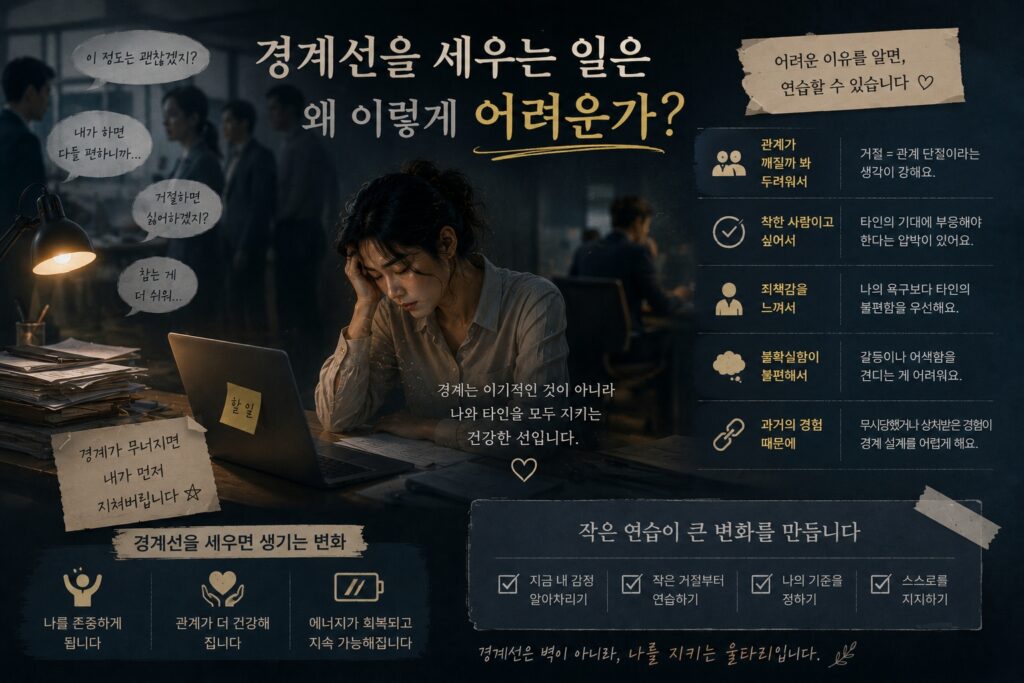 경계선을 세우는 일은 왜 이렇게 어려운가