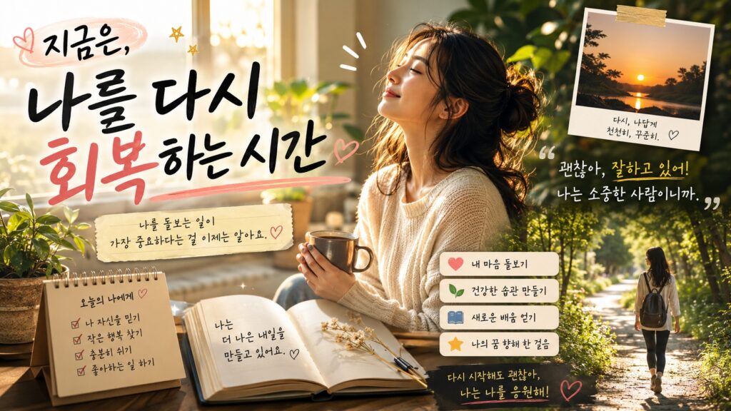 지금은 나를 다시 회복하는 시간