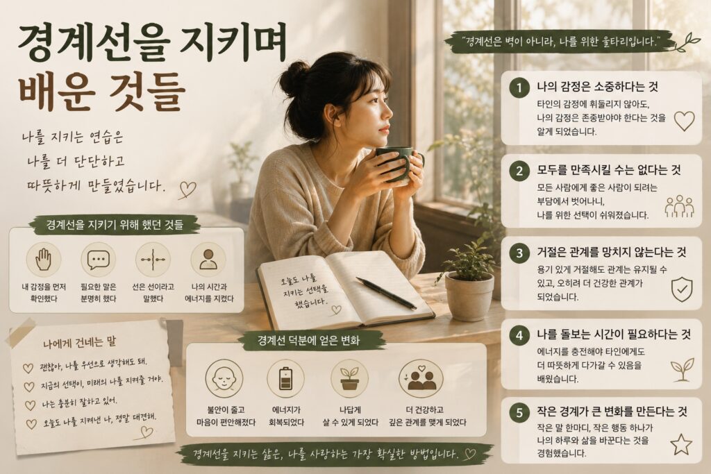 경계선을 지키며 배운 것들