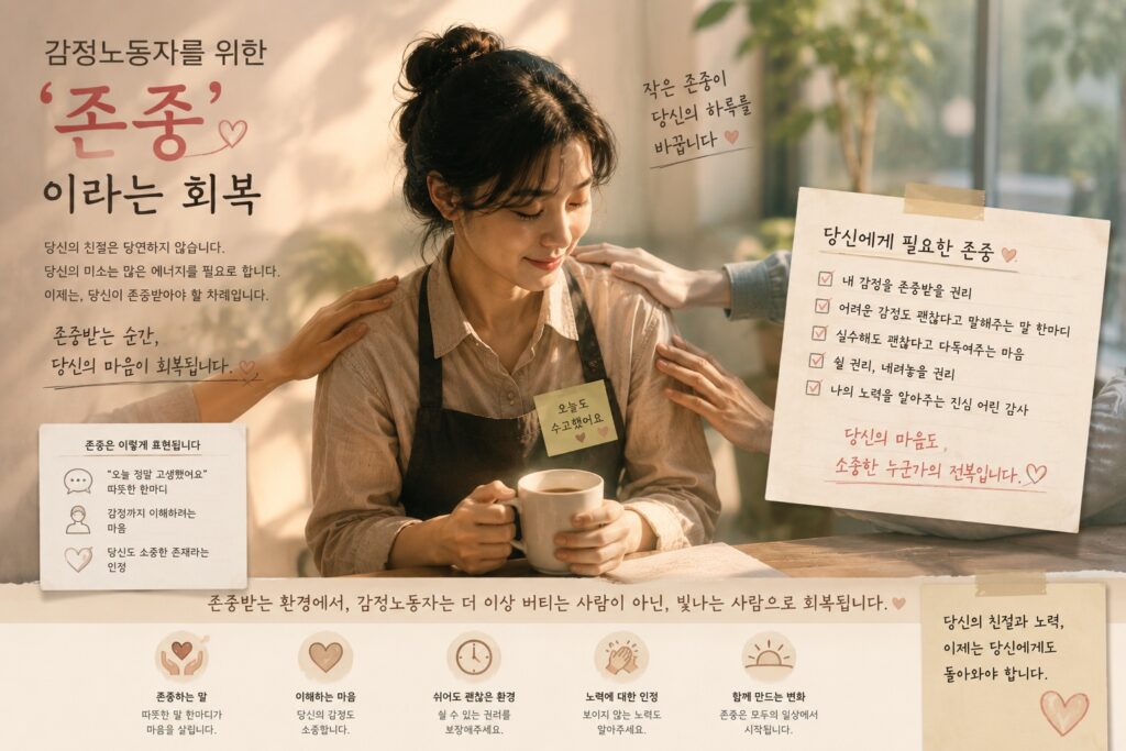 감정노동자를 위한 ‘존중’이라는 회복