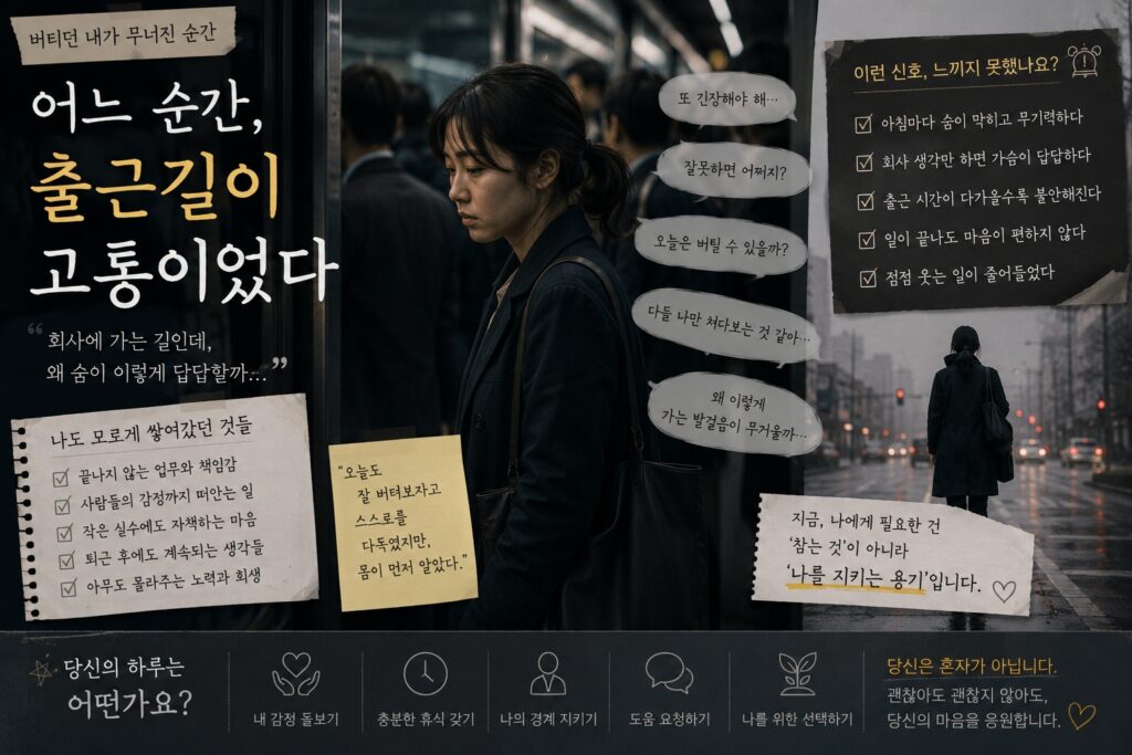 어느 순간, 출근길이 고통이었다