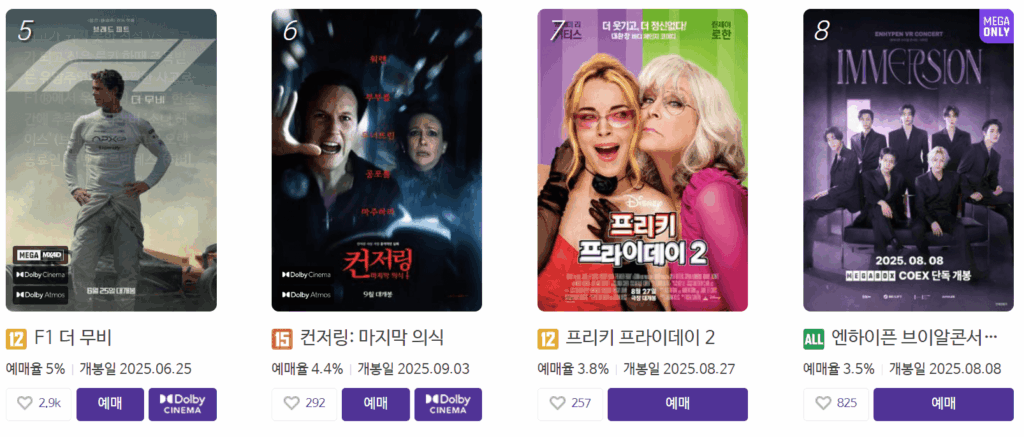 "영화 ‘컨저링: 마지막 의식’ 포스터 – 공포에 질린 두 인물이 어둠 속에서 맞서는 장면"