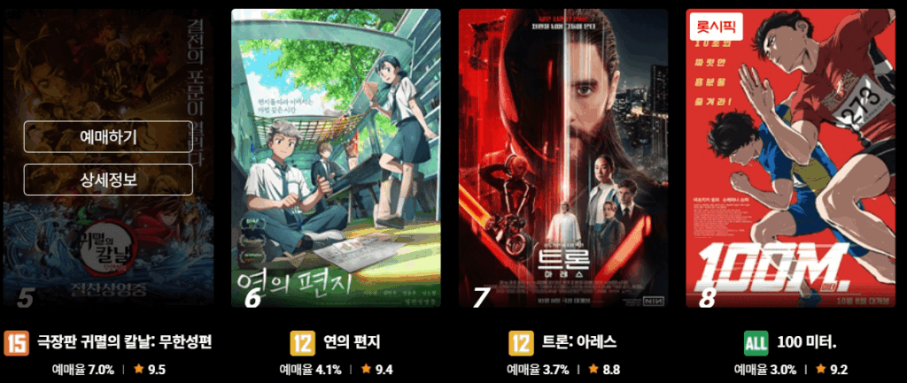 롯데시네마는 이번 주에도 애니메이션 중심
