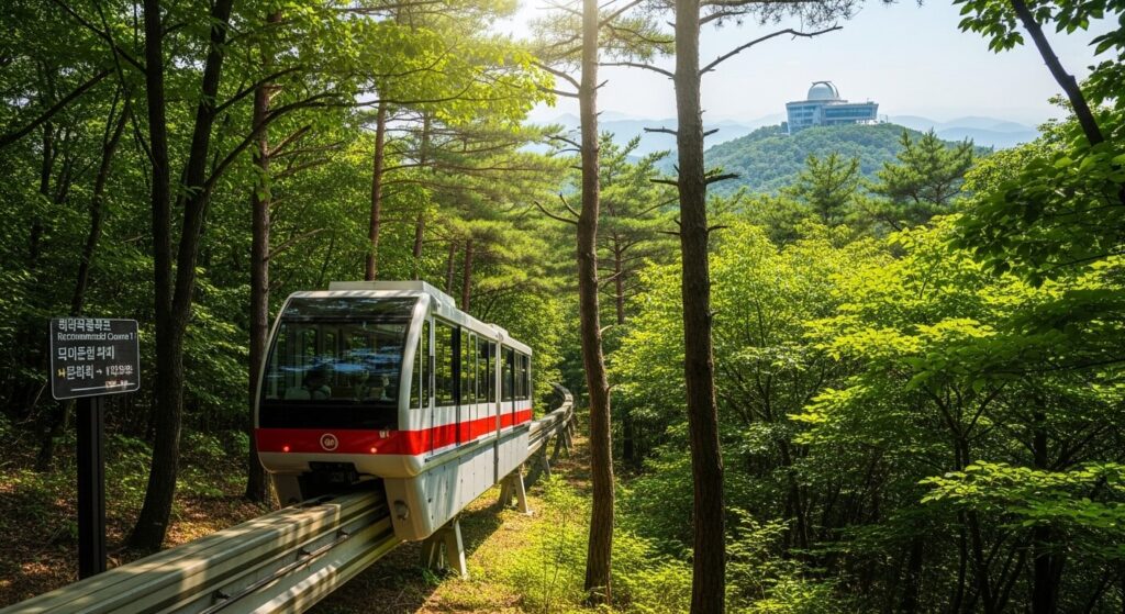 1코스: 모노레일 → 전망대