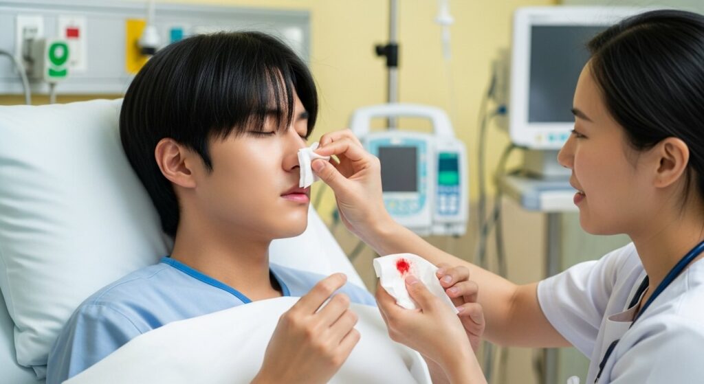 이 경우 이비인후과 또는 내과 진료를 통해 정확한 원인을 찾아야 합니다.