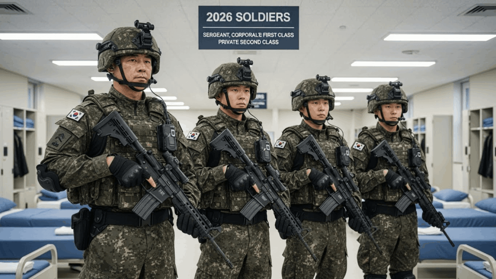 2026년 계급별 월급 (기본 봉급)