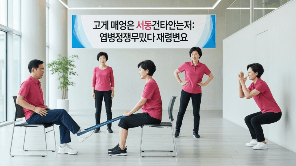 시니어 무릎 관리 1일 실행표 적용하기