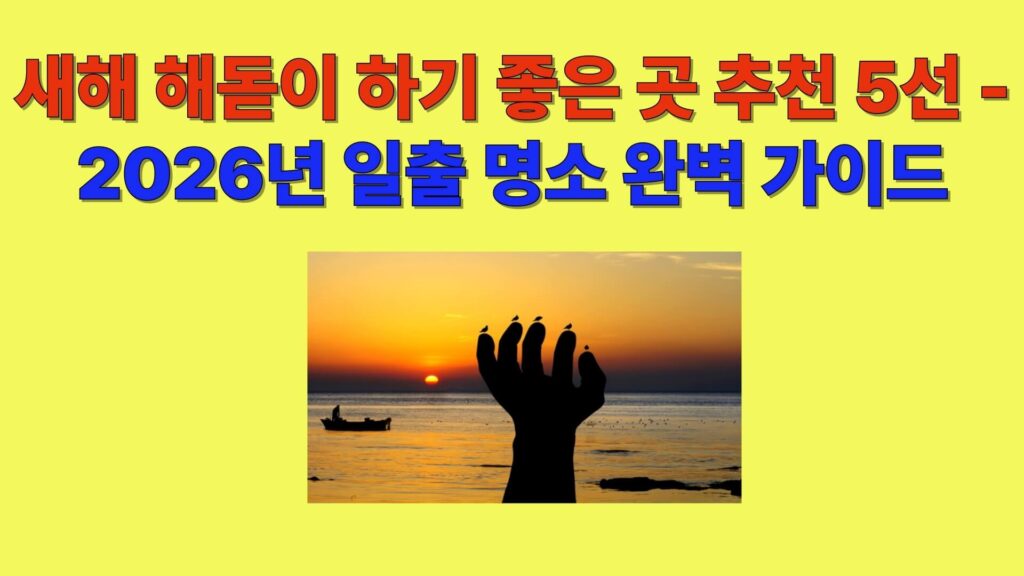 2026년 새해 해돋이를 바라보며 희망과 결심을 다지는 실루엣 이미지, 새해 결심과 운세 가이드