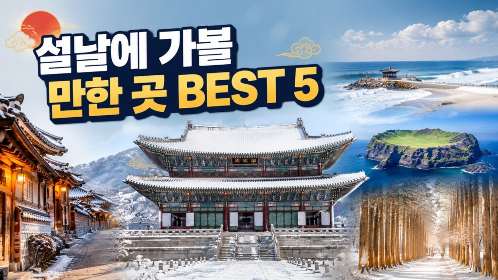 설날에 가볼 만한 곳 BEST 5 경복궁과 국내 겨울 여행지