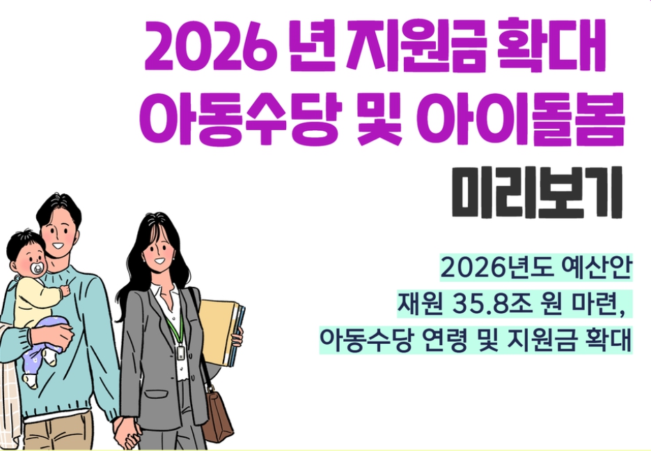  2026년 아동수당 핵심 변화