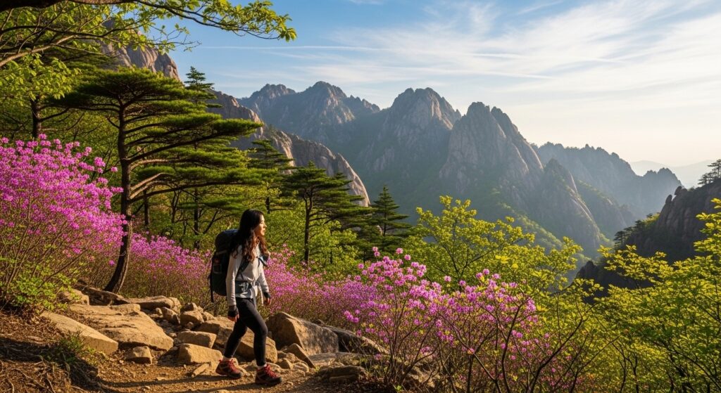 월악산 절경 – 사계절 모두가 작품