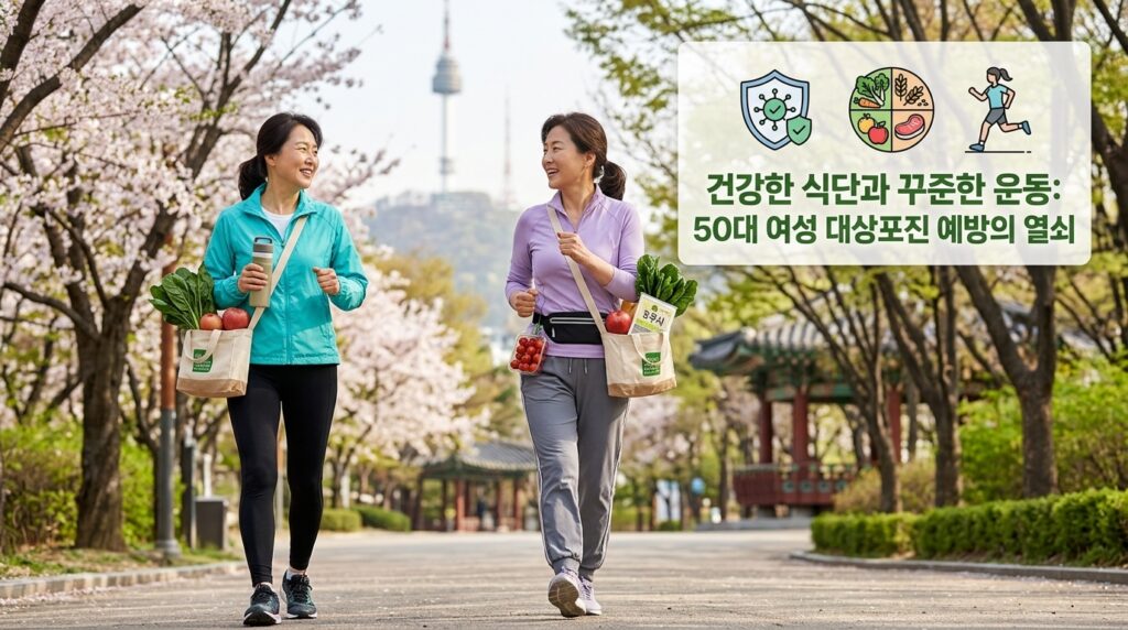 균형 잡힌 식사와 운동