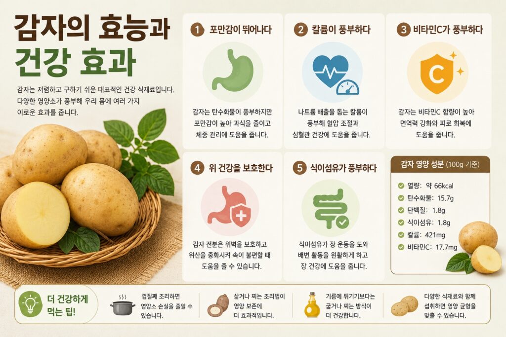 감자의 효능과 건강 효과