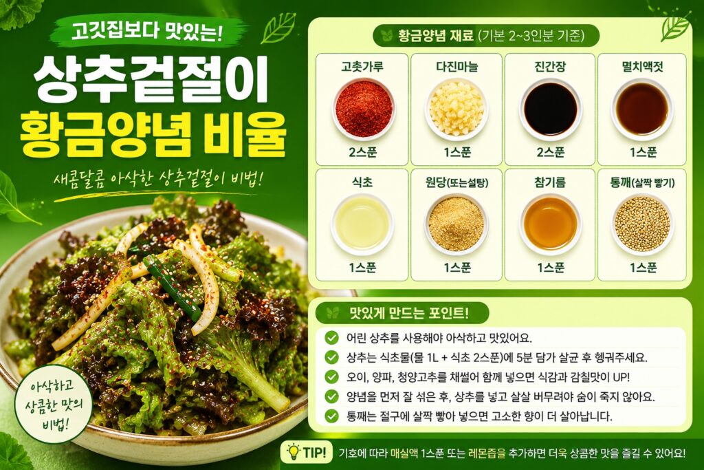 황금양념 비율