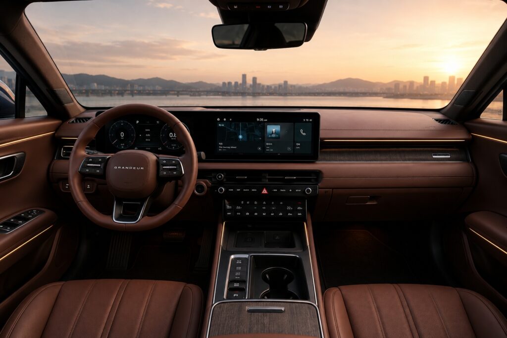 신형 그랜저는 실내 변화