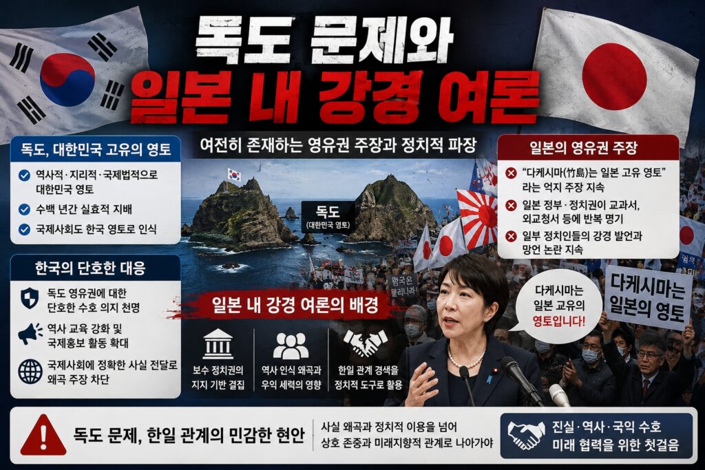 독도 문제와 일본 내 강경 여론