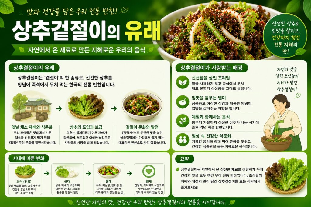 상추겉절이의 유래