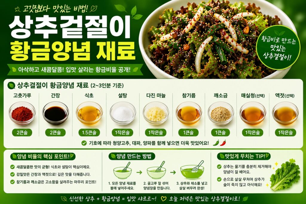 황금양념 재료