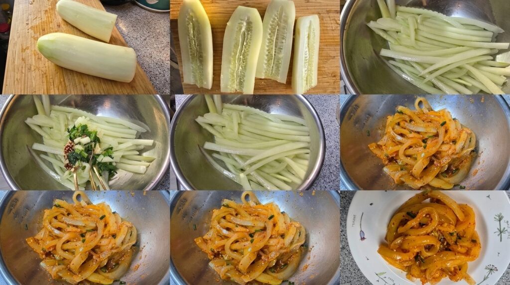 오이노각 맛있게 무치는 핵심 비법 