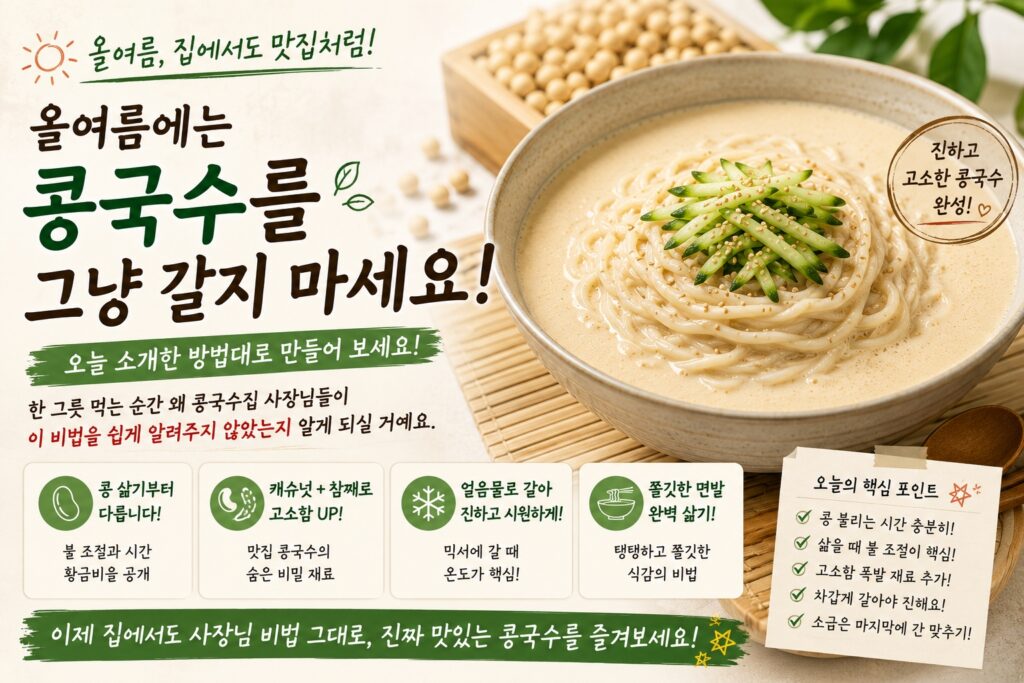 올여름에는 콩국수