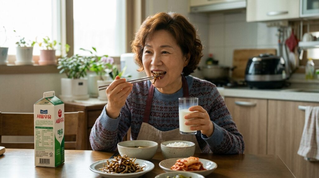 멸치와 우유 – 뼈 건강 관리 필수