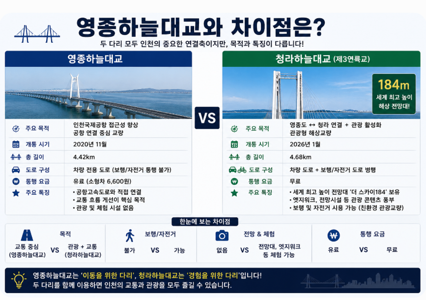 영종하늘대교와 차이점은?