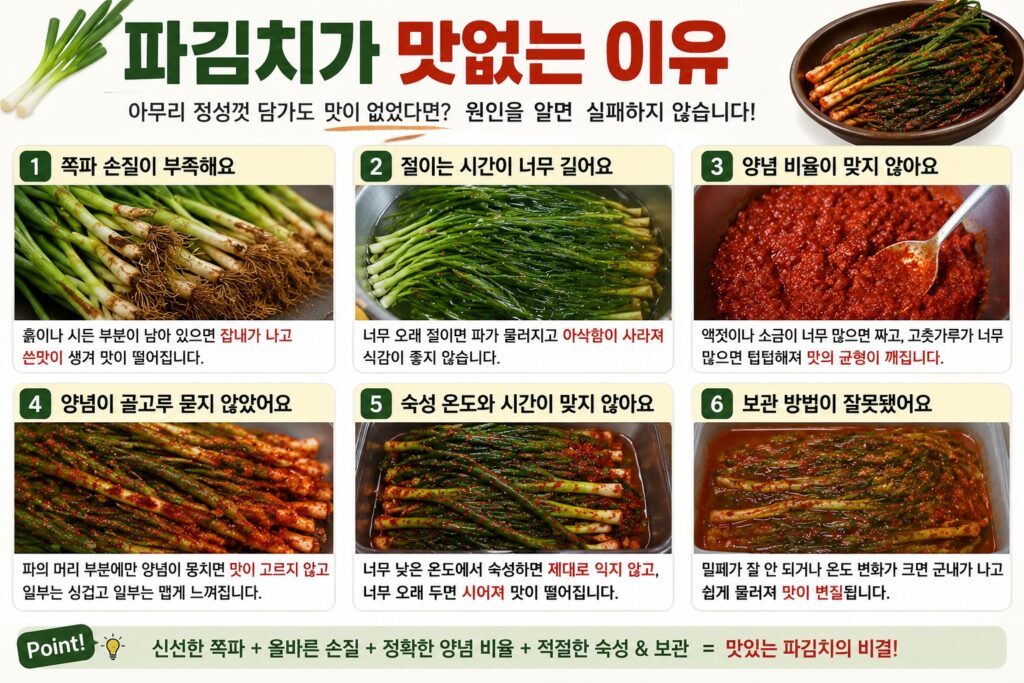 파김치가 맛없는 이유