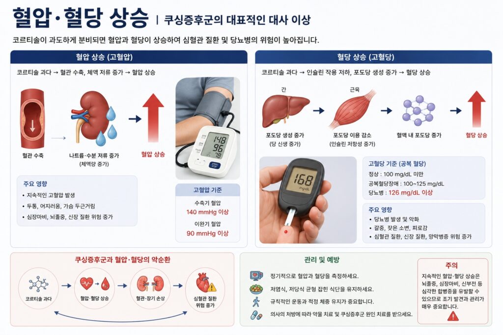 혈압·혈당 상승
