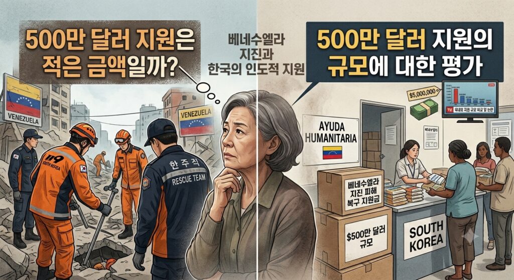  500만 달러 지원은 적은 금액일까