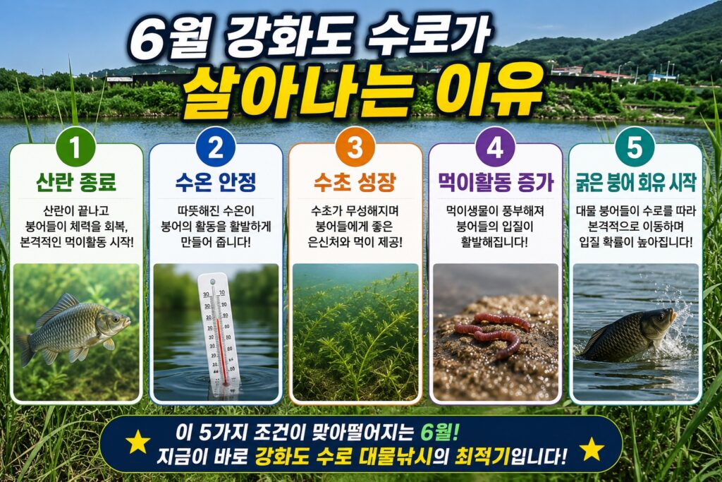 6월 강화도 수로 공략법