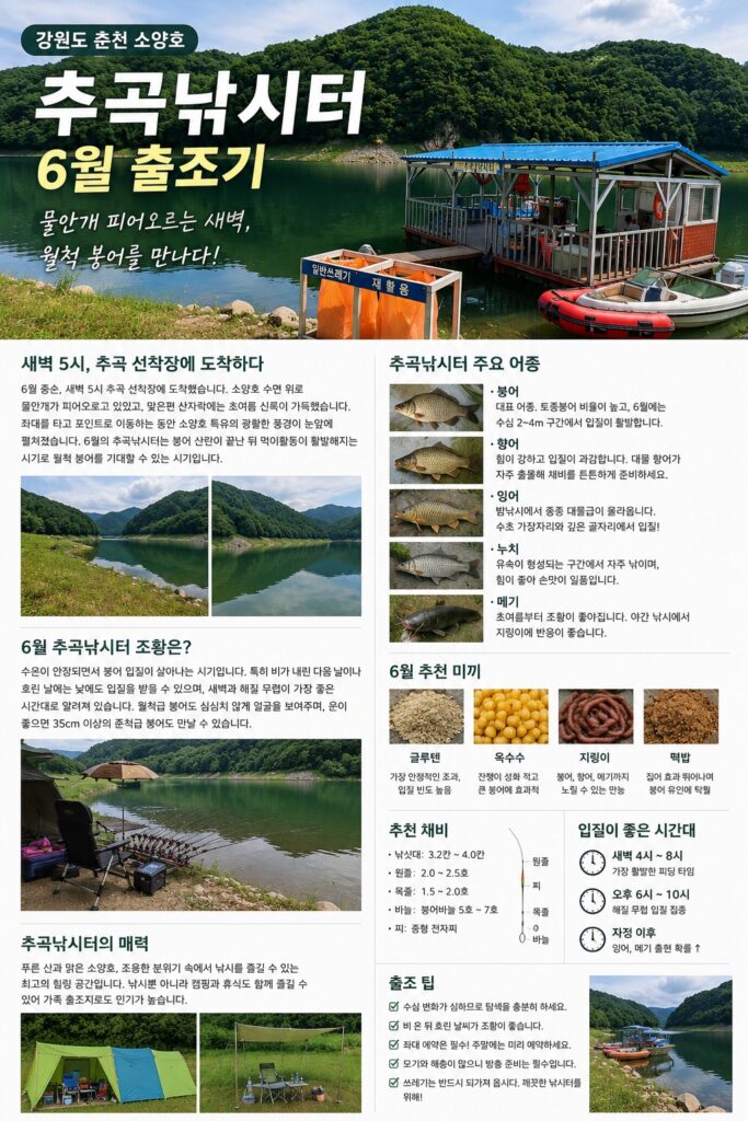 6월 추곡낚시터 조황