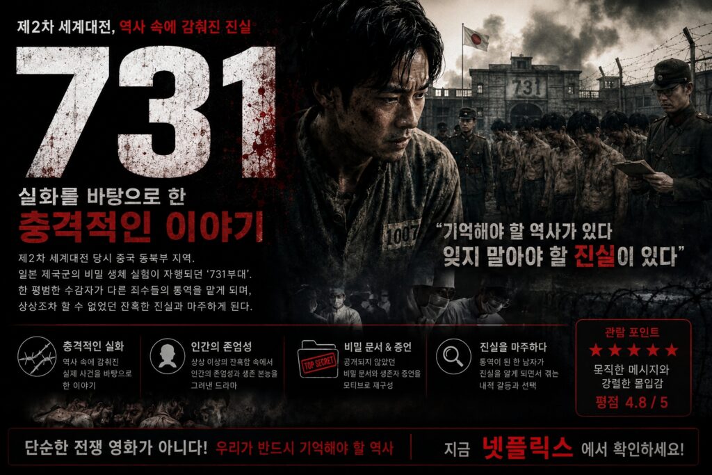 731 – 실화를 바탕으로 한 충격적인 이야기