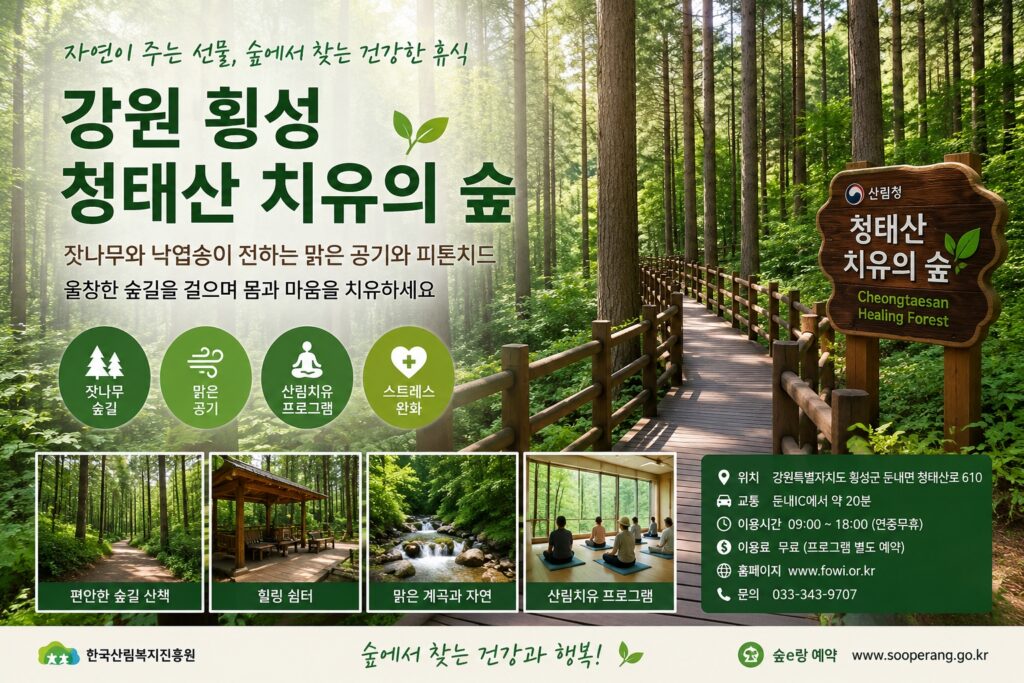 강원 횡성 청태산 치유의 숲