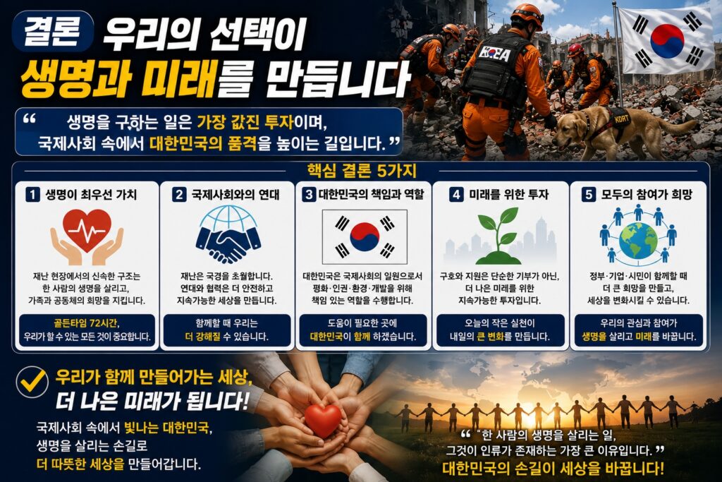 한국 구조대의 해외 파견 기준