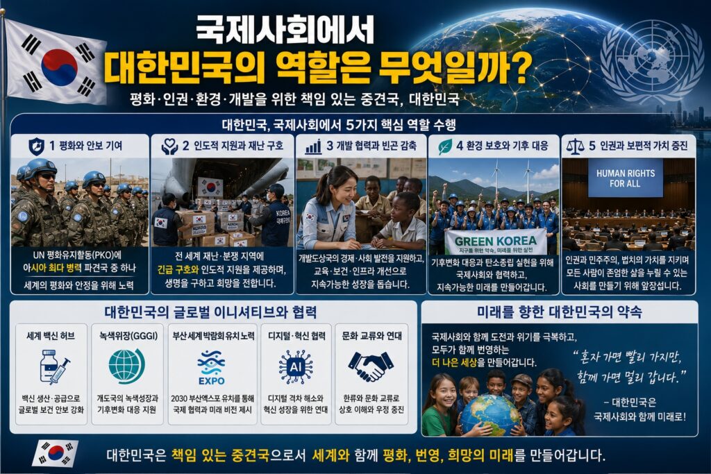 국제사회에서 대한민국의 역할은 무엇일까