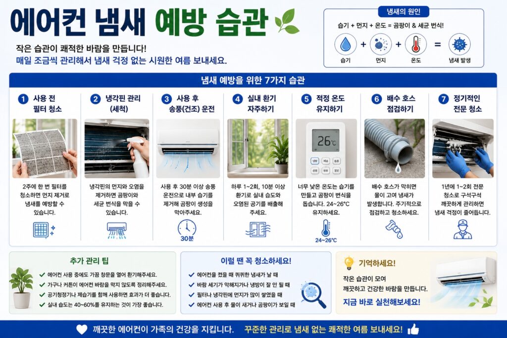 냄새 예방 습관