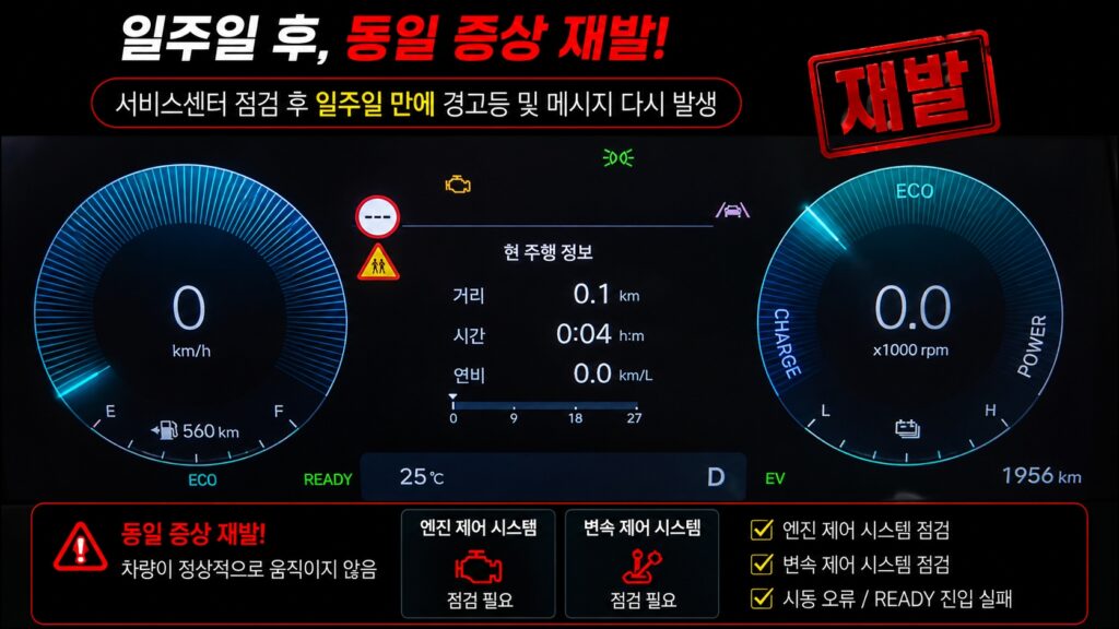 일주일 후 동일 증상 재발