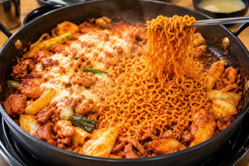 라면사리를 추가하면 더욱 만족스럽다
