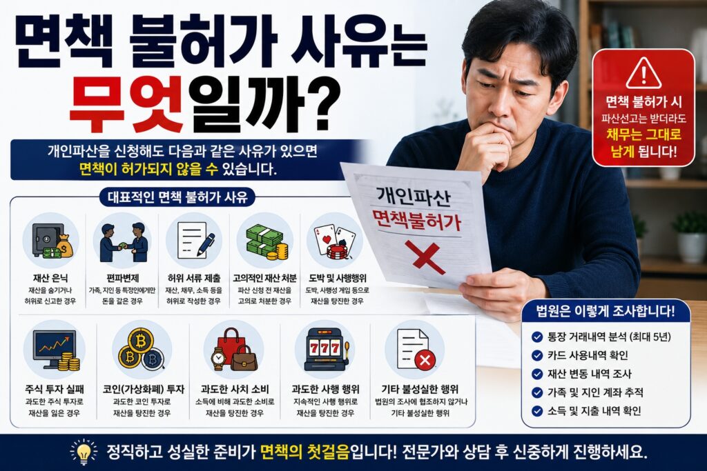 면책 불허가 사유는 무엇일까