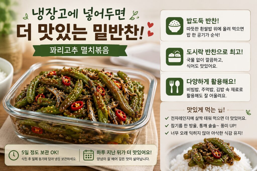 냉장고에 넣어두면 더 맛있는 밑반찬