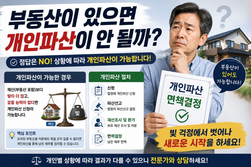 부동산이 있으면 개인파산