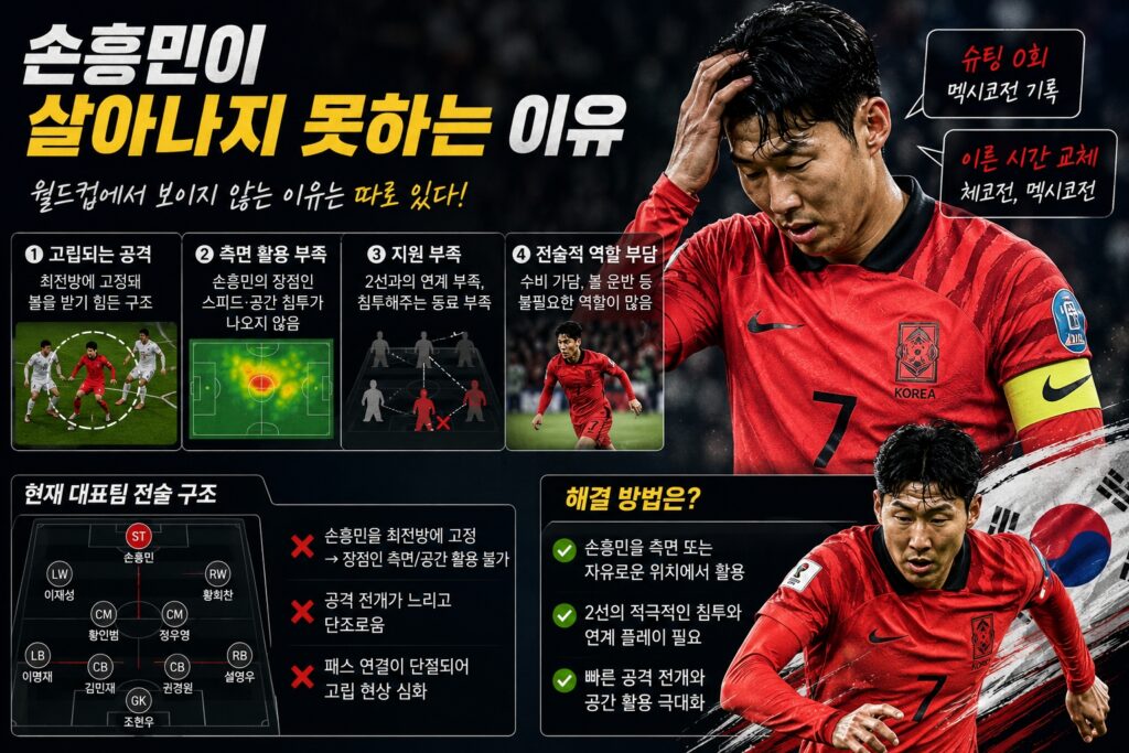 손흥민이 살아나지 못하는 이유