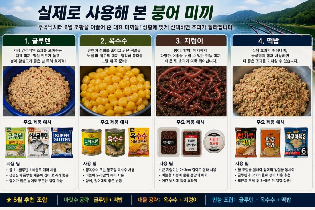 실제로 사용해 본 붕어 미끼