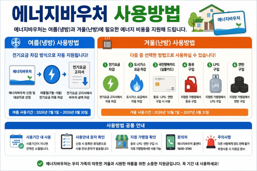 에너지바우처 사용방법