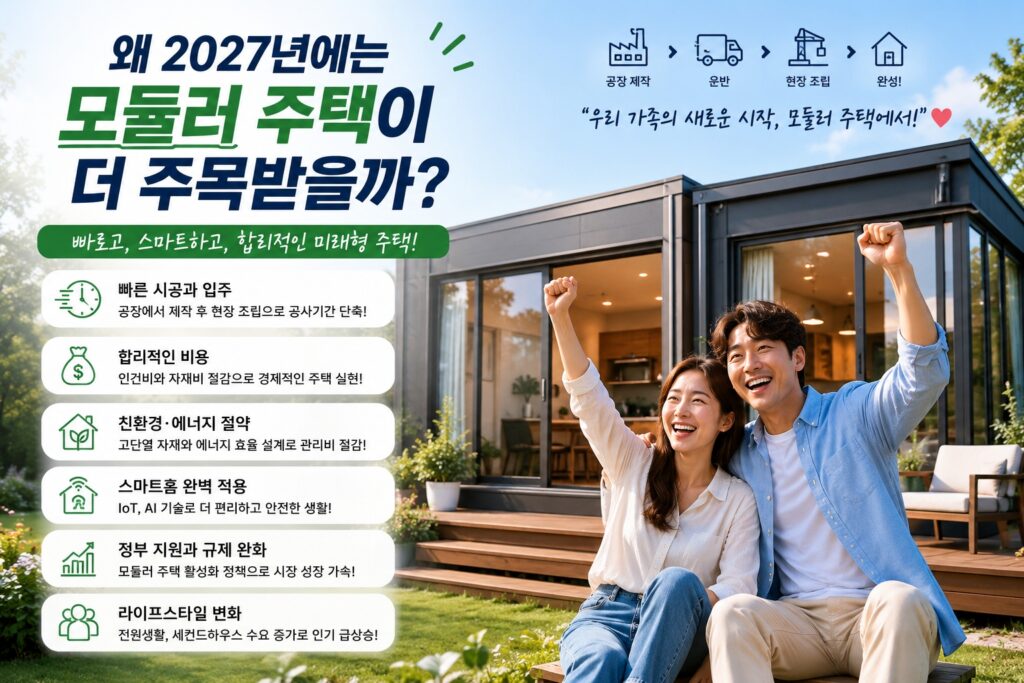 왜 2027년에는 모듈러 주택이 더 주목받을까