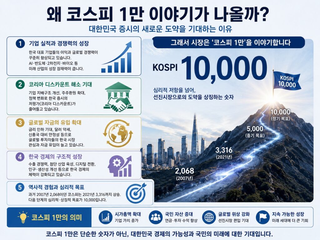 왜 코스피 1만 이야기가 나올까