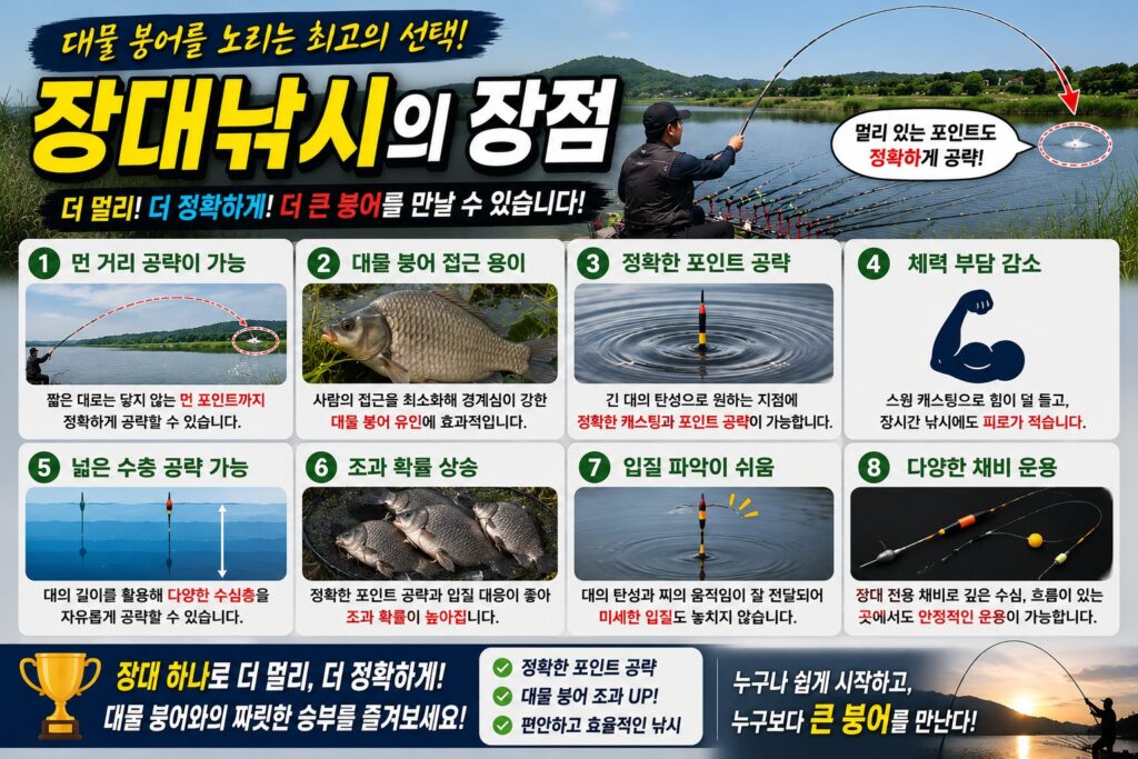 장대낚시의 장점