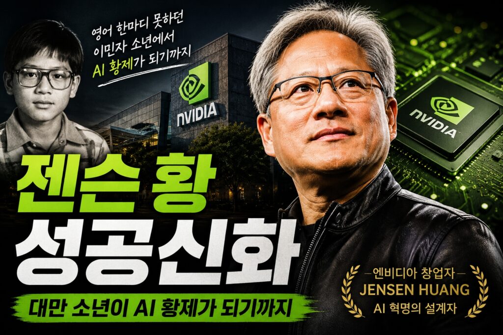 젠슨 황 성공신화 대만 소년에서 AI 황제가 되기까지 엔비디아 창업자 이야기