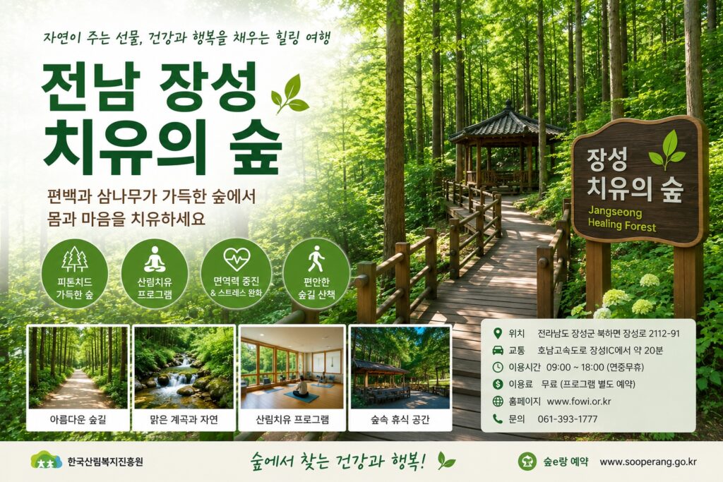 전남 장성 치유의 숲